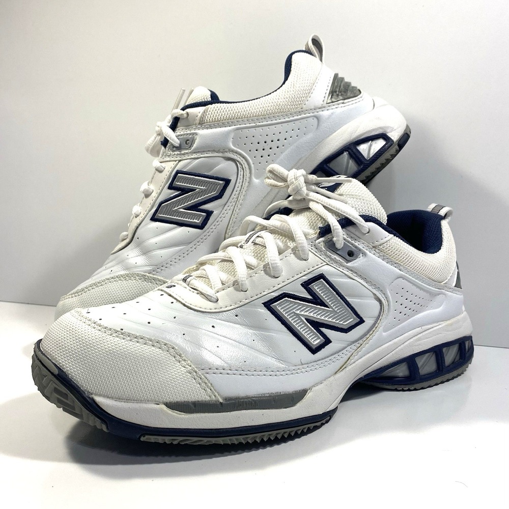 New Balance 806 Mens Size 8.5 D White Tennis Sneaker Shoes MC806W